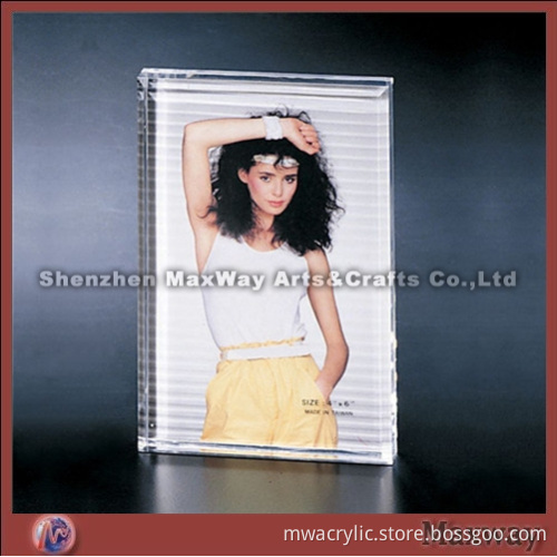 6"*4" Bevel Table Transparent Fashionable Acrylic Picture/Photo Frame